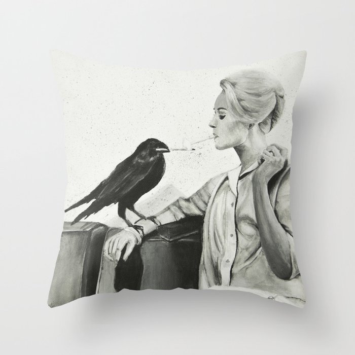 The Birds Throw Pillow