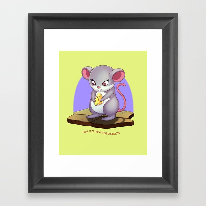 Year of the Rat Framed Art Print