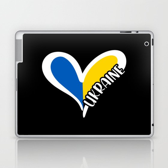 Love Ukraine Heart Laptop & iPad Skin