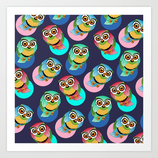 cute birds Art Print