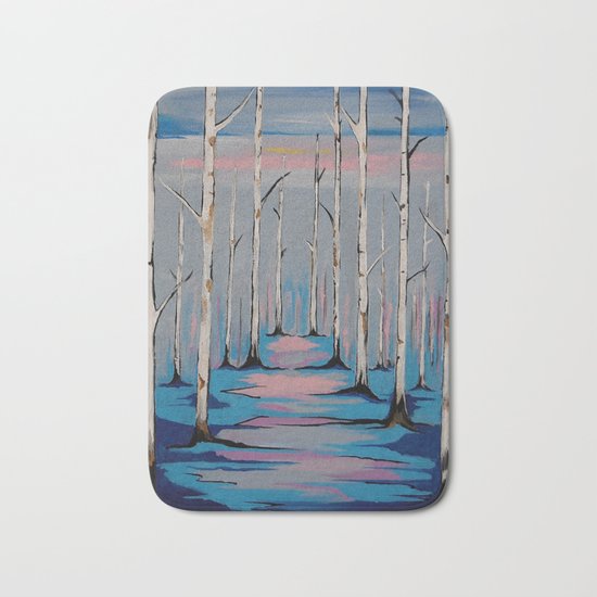 Nature and the Blues Bath Mat