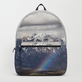 Rainbow and mountains after the storm Backpack