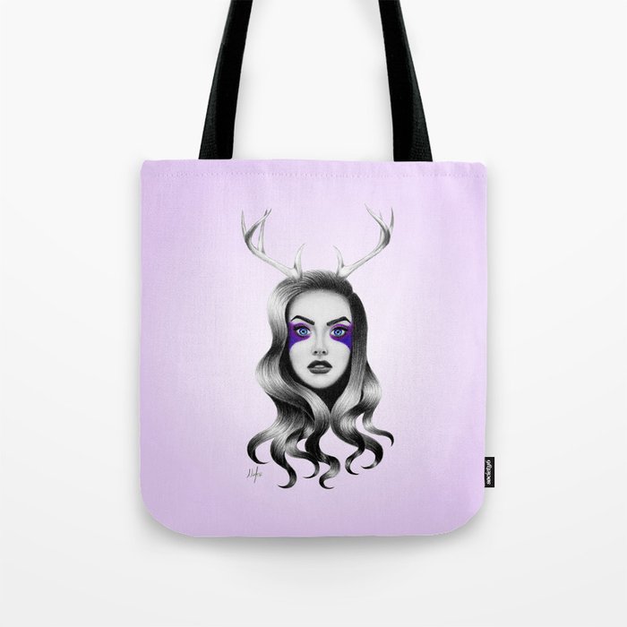 Deer Lilac Tote Bag