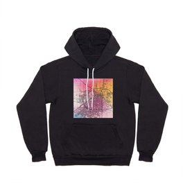 Lubbock, USA - Colorful City Map Hoody