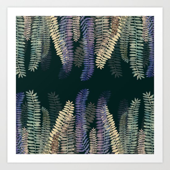 nature black Art Print