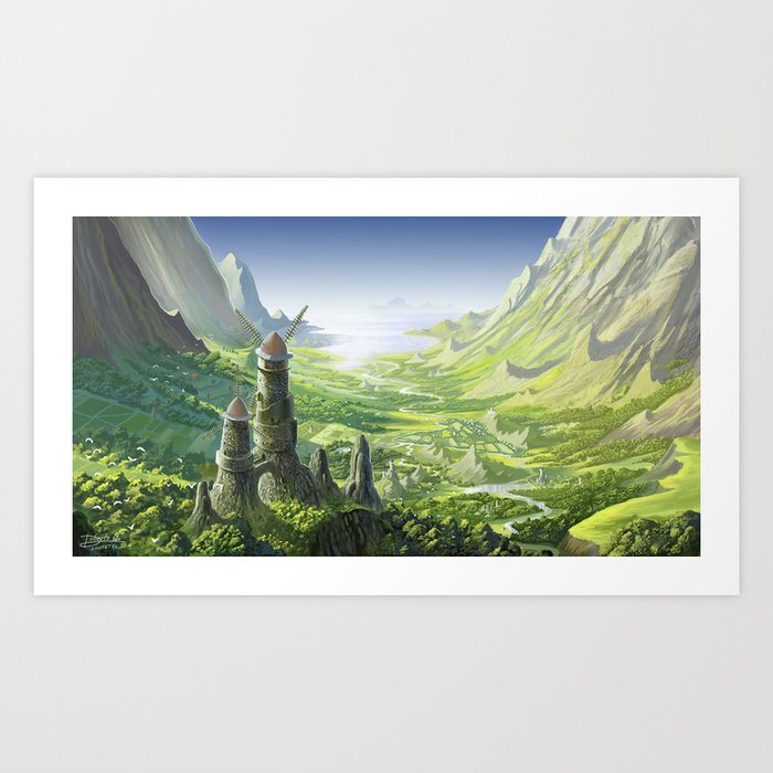 The Valley of the Wind, Nausicaa Art Print
