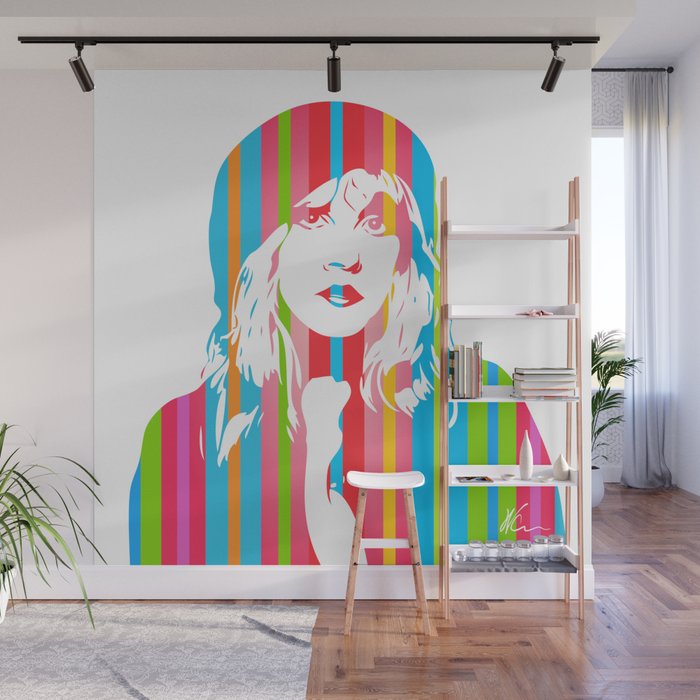 Stevie Nicks Pop Art Wall Mural By Wcsmack Society6 If using pop art as the mural design, show examples of pop art found on posters, walls and other objects such as shoes. stevie nicks pop art wall mural by wcsmack