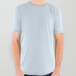 AZUREISH WHITE SOLID COLOR. Paceful Blue All Over Graphic Tee