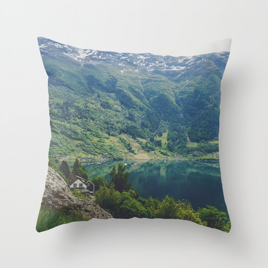 alone up north Throw Pillow