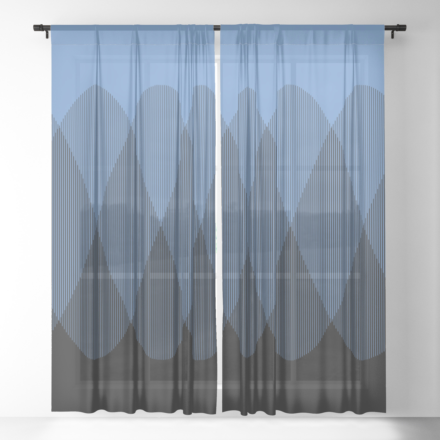 Light Blue To Black Ombre Signal Sheer Curtain By Anjchang Society6 Dark on top, light on the bottom, this fascinating combination showcases a number of blue hues that are simply stunning. light blue to black ombre signal sheer curtain by anjchang