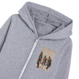 Alfred Ost Through the Snow  Kids Zip Hoodie