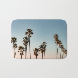 Palm Tree Sunset Bath Mat | Encinitas, Beachtown, Summer, Sandiego, Coastal, Beach, Palm, Carlsbad, Palms, California 