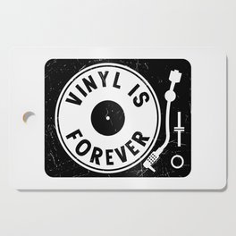 Vinyl Is Forever Retro Music Cutting Board