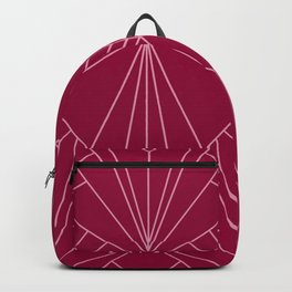 Art Deco in Raspberry Pink - Large Scale Backpack