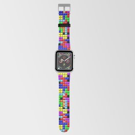 Tetris Inspired Retro Gaming Colourful Squares Apple Watch Band