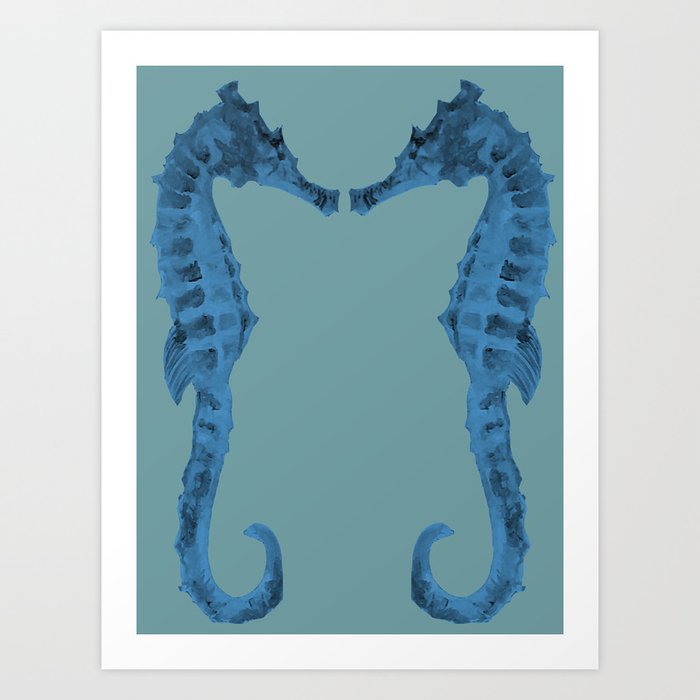 Seahorses Art Print