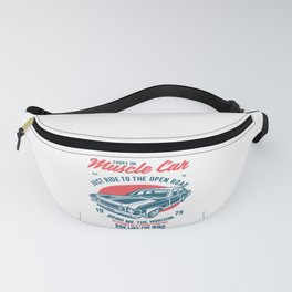 Vintage Muscle Car Retro Classic Old Cars Engine Fanny Pack