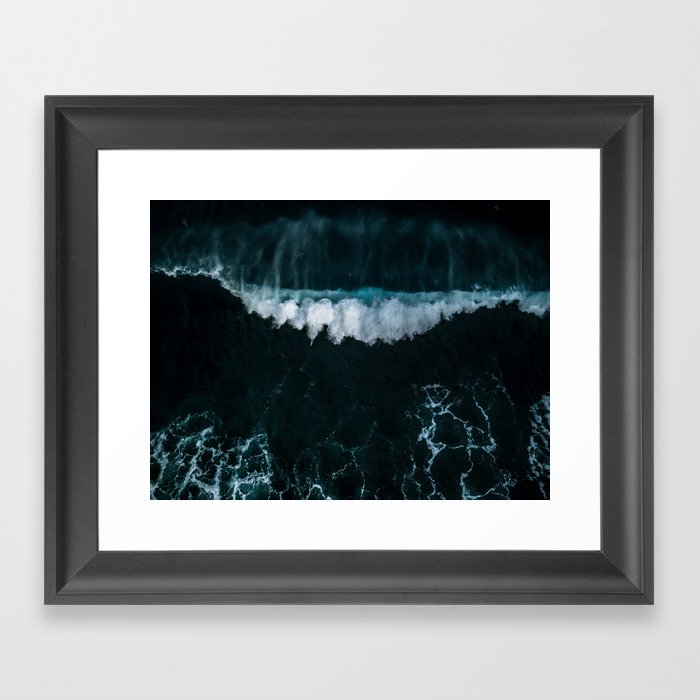Wave in Motion - Ocean Photography Framed Art Print