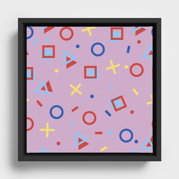 Gemotry Pattern Framed Canvas