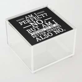 Funny Sarcastic Vintage Quote Acrylic Box