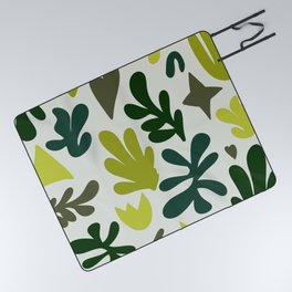 Matisse cutouts multicolor green Picnic Blanket