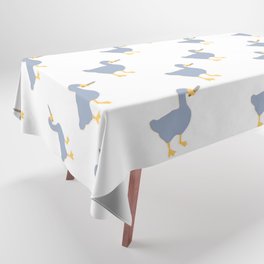 Trendy blue goose pattern Tablecloth