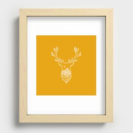 Gold Elk Recessed Framed Print