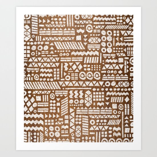 Northwoods Pattern. Art Print