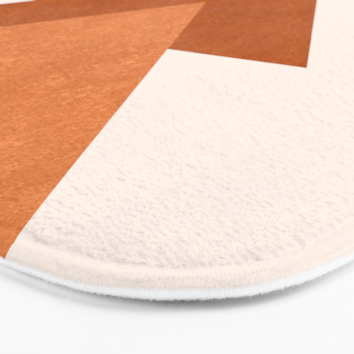 Geometric Blocks In Terracotta Bath Mat By Wellingtonboot Society6