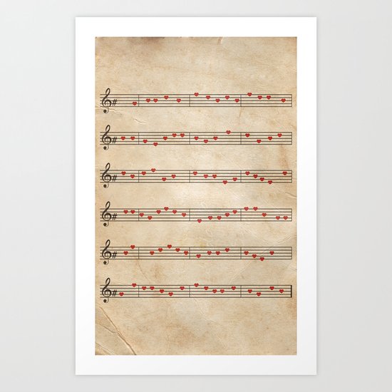 Love Music Art Print
