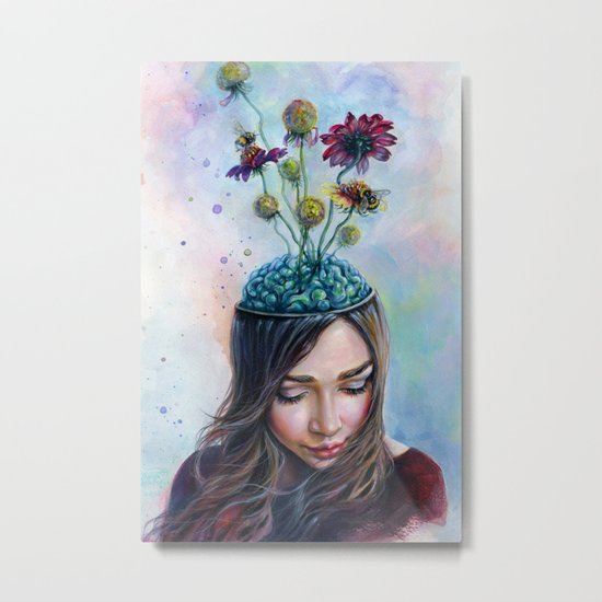 Pollination Metal Print