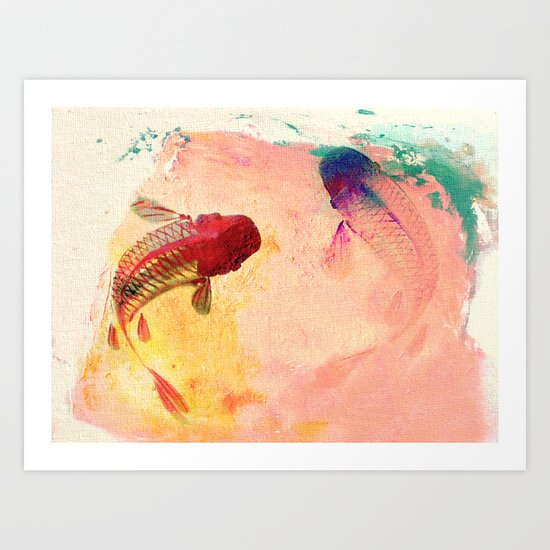 Canvas Koi Art Print
