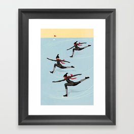 Skate Practice Framed Art Print