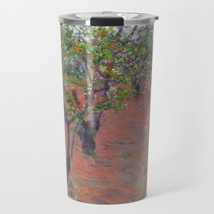 Gustave Caillebotte "Orchard, flowering trees, Petit Gennevilliers" Travel Mug