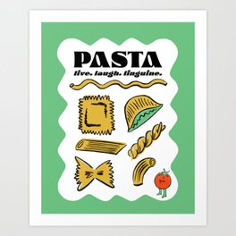 Pasta Print Art Print