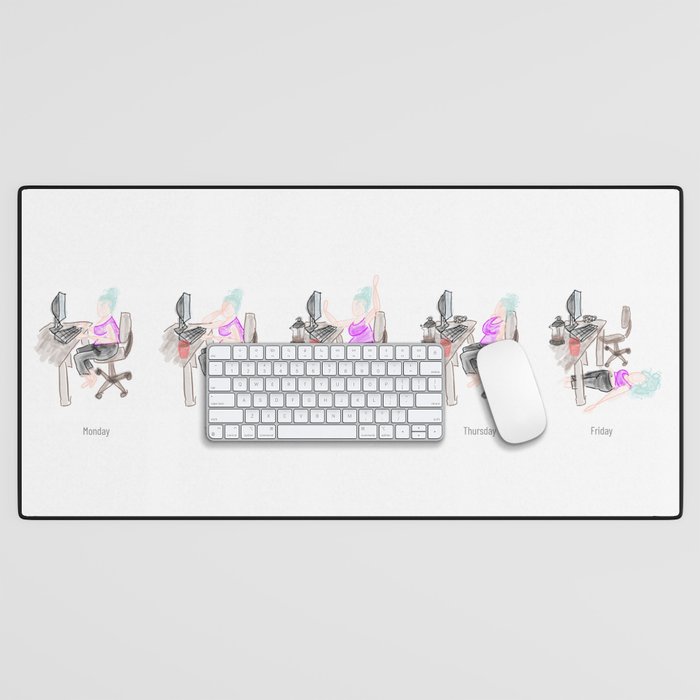 Working From Home 2020 Desk Mat