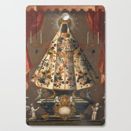 Black Madonna Mexican Painting, 1745 Cutting Board