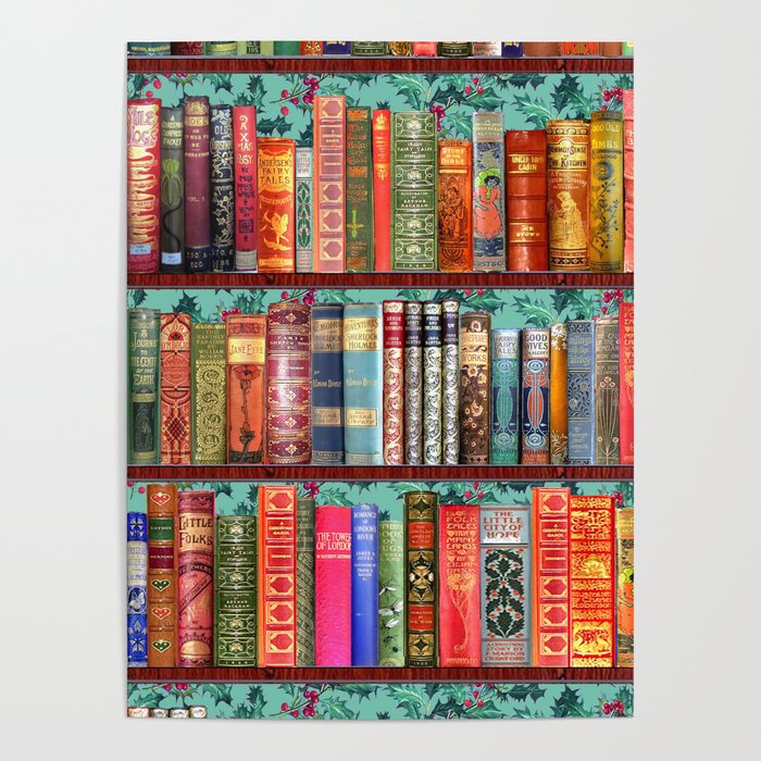 Vintage Books Christmas Bookshelf Holly Wallpaper Holidays Holly Bookworm Bibliophile Poster By Magenta Rose Designs Society6 Vintage Books Christmas Bookshelf Holly Wallpaper Holidays Holly Bookworm Bibliophile Poster By Magenta Rose Designs Society6