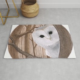 curious owl Area & Throw Rug