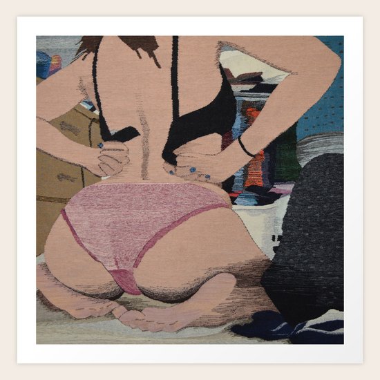 Undressing 4 Art Print
