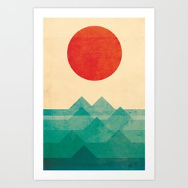The ocean, the sea, the wave Art Print
