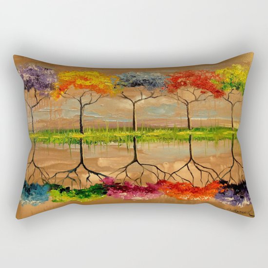 Each tree by its smell Rectangular Pillow