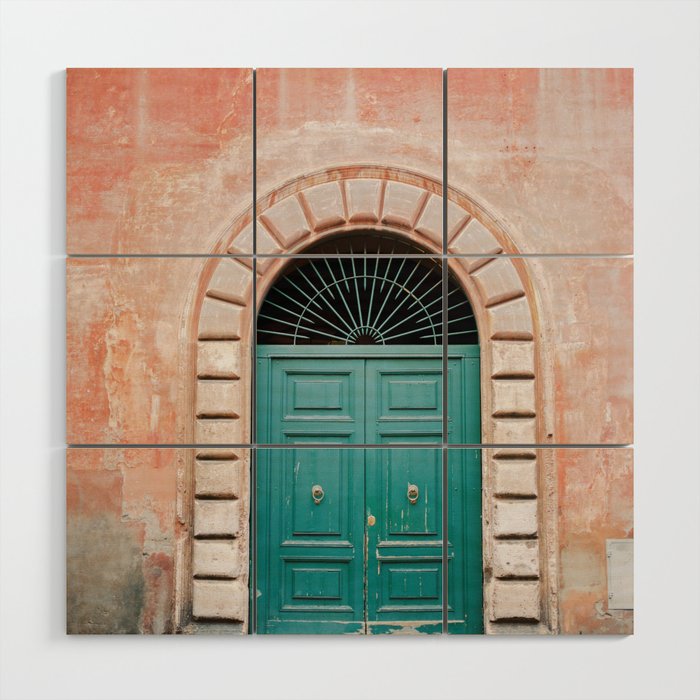Rome Trastevere Door | Italy Travel Photography Wood Wall Art