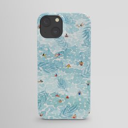 Aqua Palms iPhone Case
