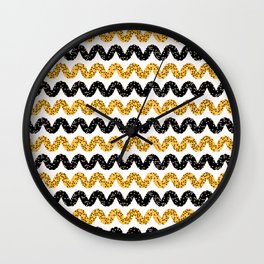 1960s Style Dot Stripes Wall Clock