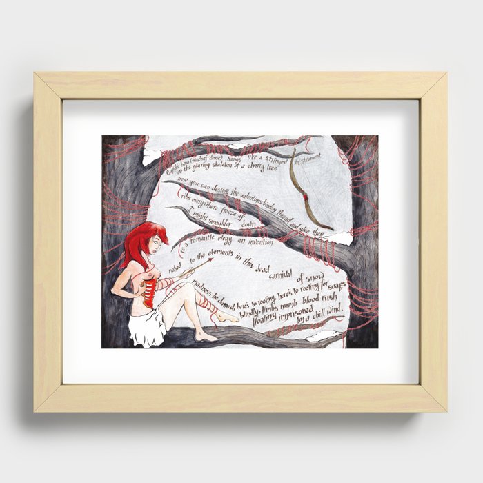 Take the Arrow from the Heart Recessed Framed Print
