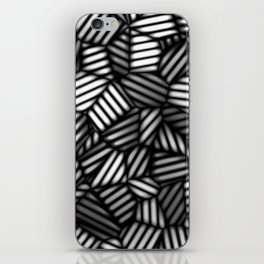 Grayscale Leaves Pattern iPhone Skin