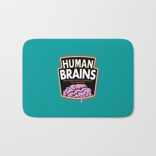 Human Brains Bath Mat