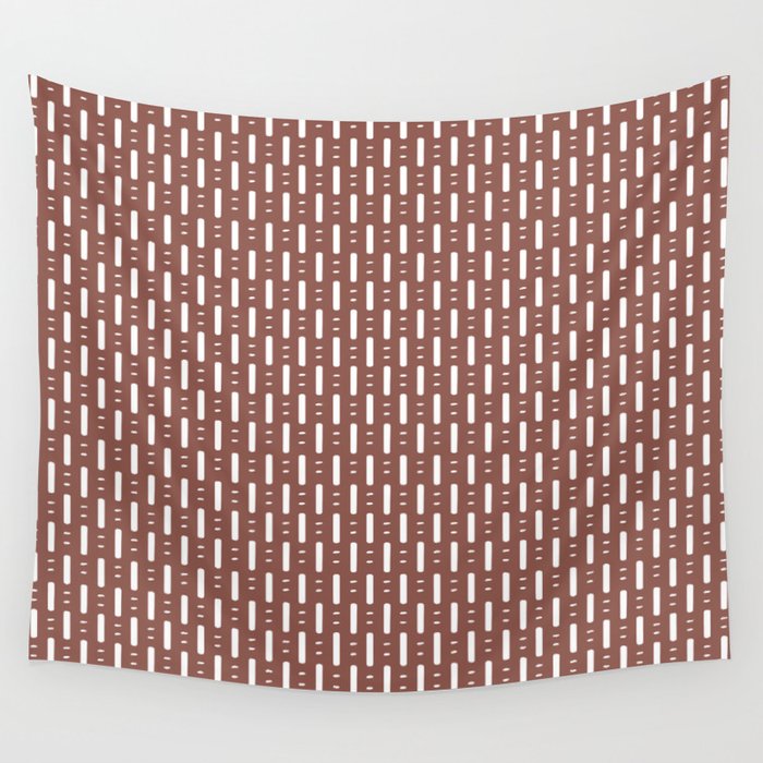 Dots and Dashes . Dusty Rose  Wall Tapestry