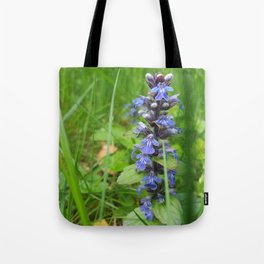 Skullcap Violet Wild Flower Photography Tote Bag